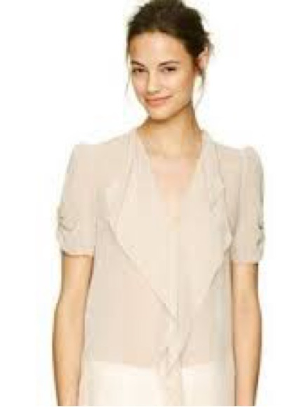 Aritzia Babaton 100% silk Tinsley Blouse Off-White
